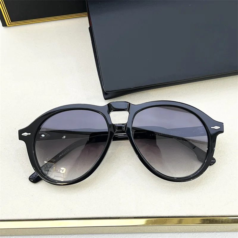 VALKYRIE JACQUE Thick Acetate Women's Sunglasses Male Oval Pilot Vintage Retro Outdoor Eyewear Shades For Sun Travel Street