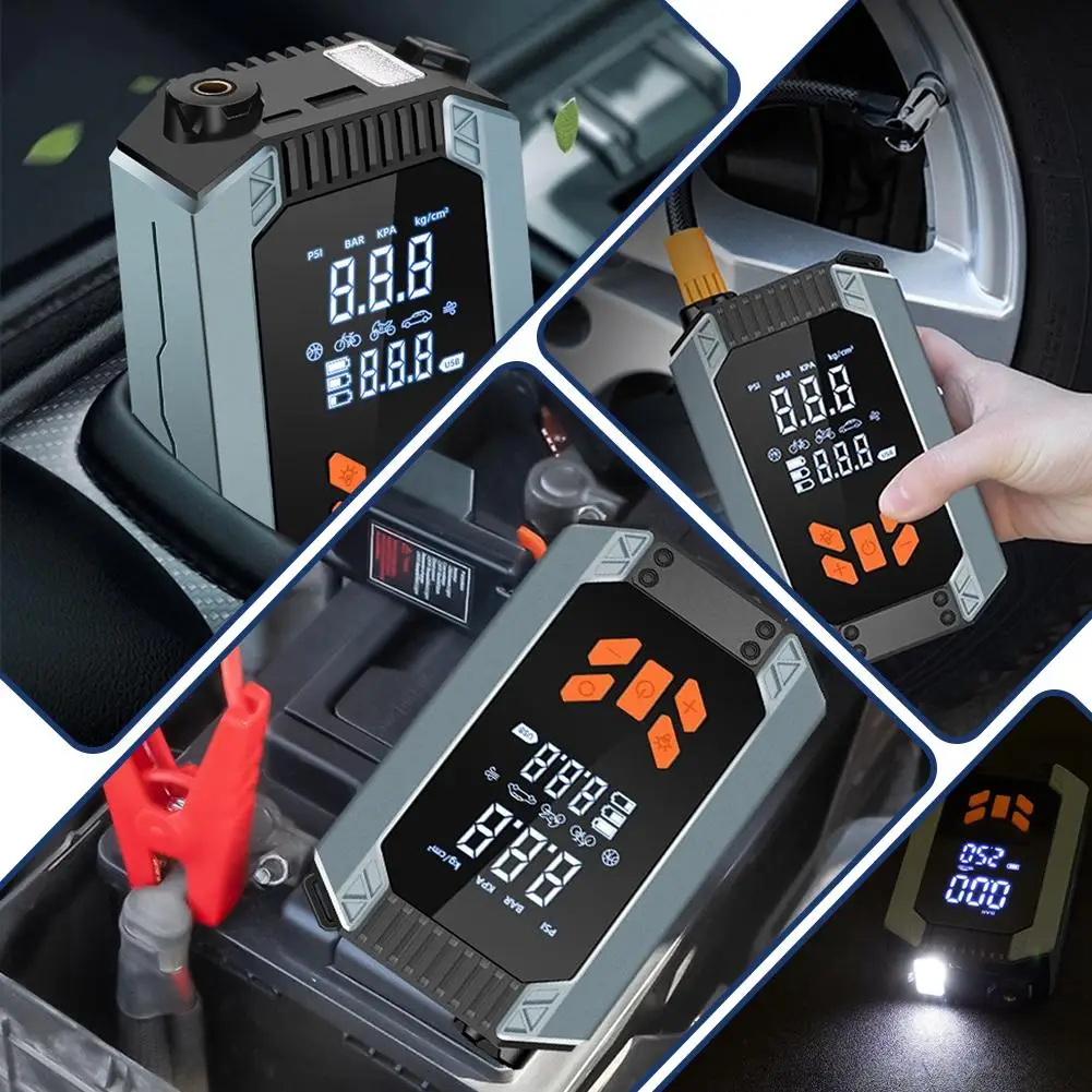 The Car Inflator Pump Wireless All-in-one Machine Has Large-capacity Emergency Battery An Artifact And Electric A 12v F5w5