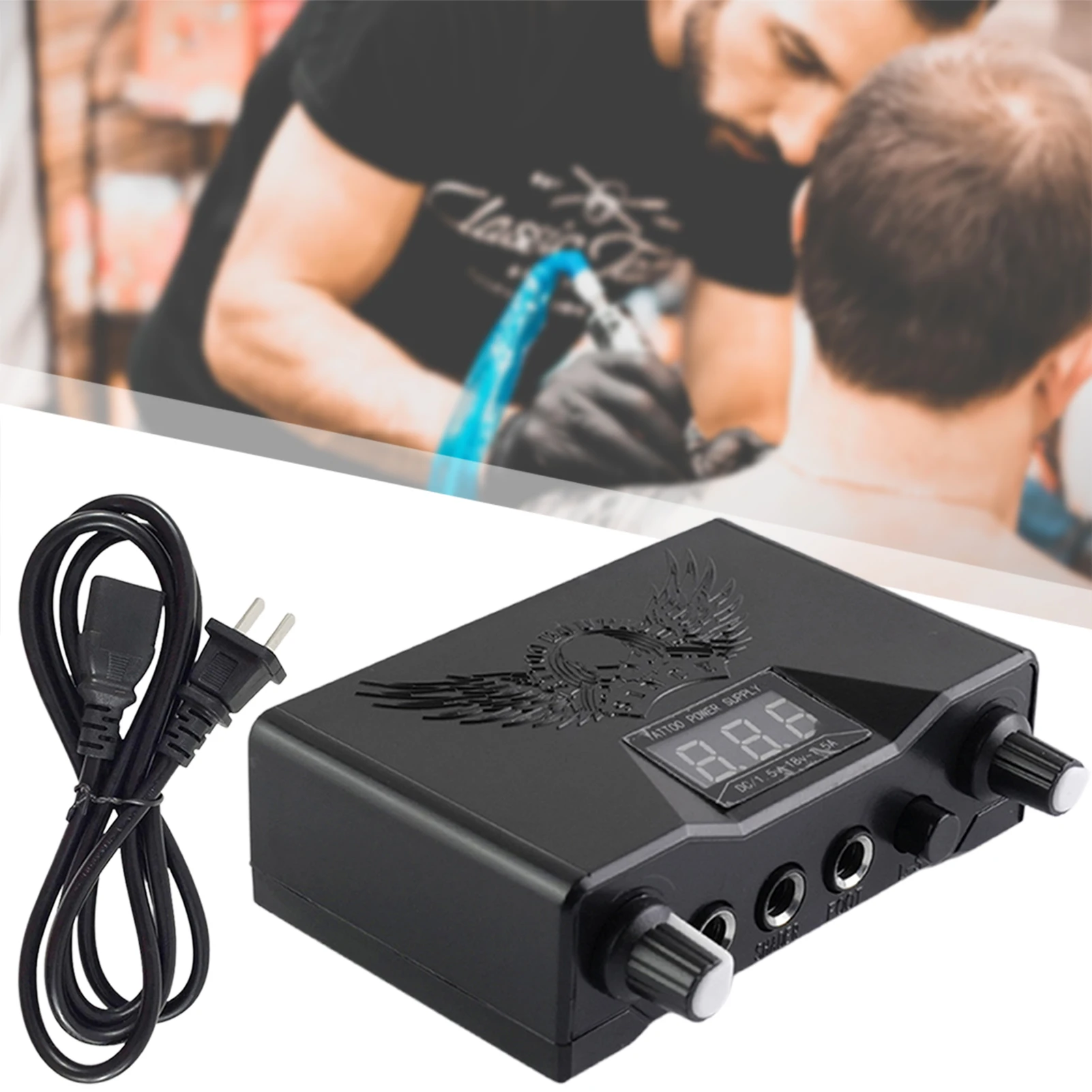 

Double Digital Display Tattoo Power Supply Machine Pro Portable Tattoo Power Supply For Lining Shading