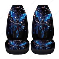 2 PCS Butterfly Car Seat Covers Dream Catcher Print Front Auto Seat Cover Car Bucket Seats Protector Covers Universal