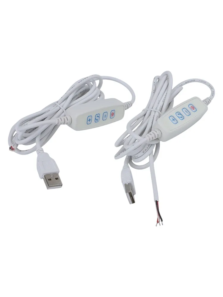 

Adjustable Brightness LED Dimming Adapter Create Ambiance 2 Pcs LED Dimmer Convenient USB Power Easy Installation Dimmer