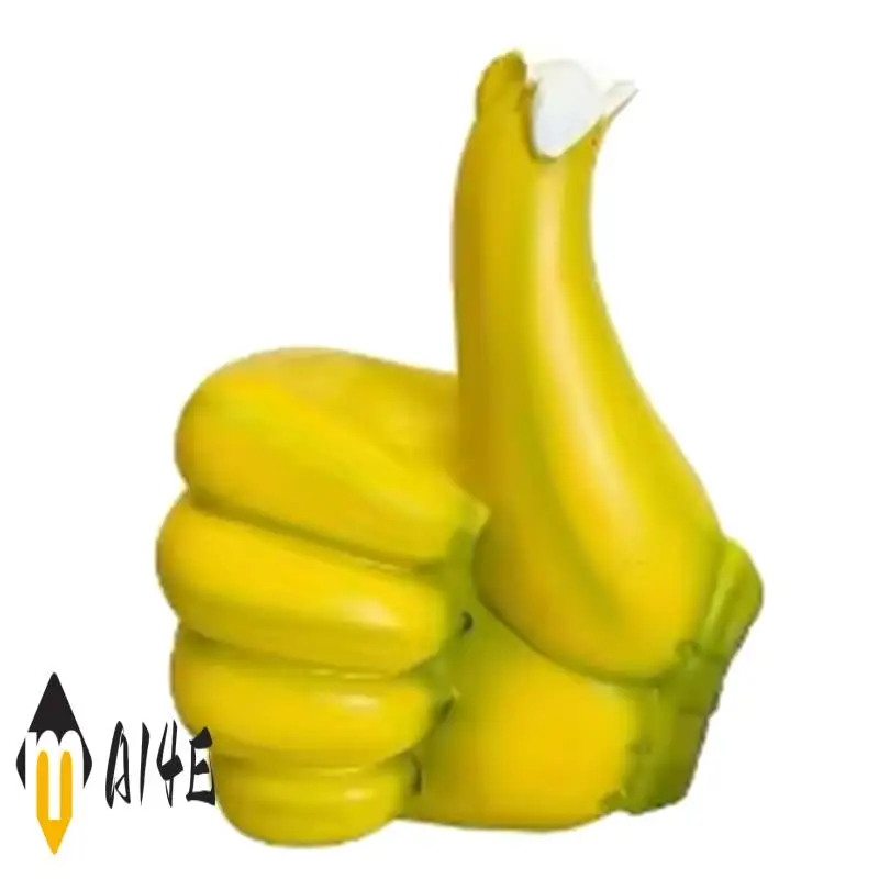 

Banana Thumbs Up Resin Craft Home Decor Sculpture For Living Room Study Cabinet
