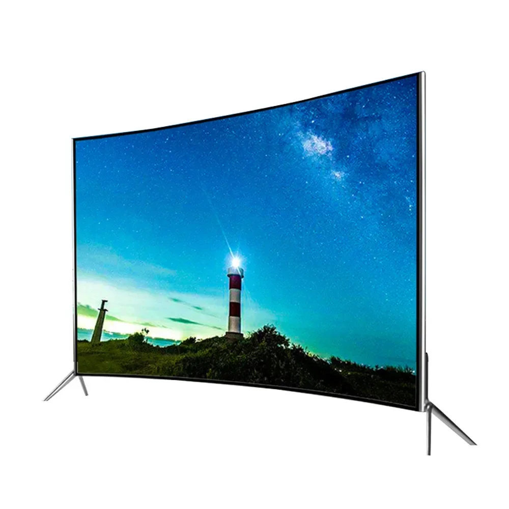 For 4K UHD Android TV 42  55 65 inch curved tv smart led tv with USB