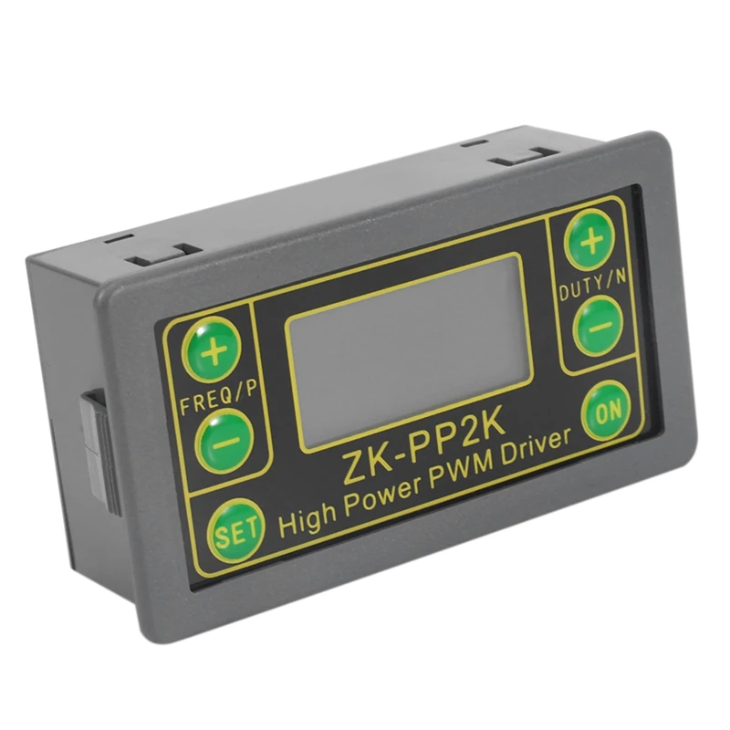 ZK-PP2K PWM DC 3.3-30V 12V 24V Motor Speed Controller Regulator 8A 150W Adjustable LED Dimmer Pulse Frequency Duty Ratio