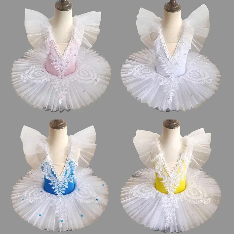 

Children's Ballet Tutu Dance Costumes Ballerina Clothing Girls Leotards Dance Wear Swan Lake Ballet Professional Dance Costume