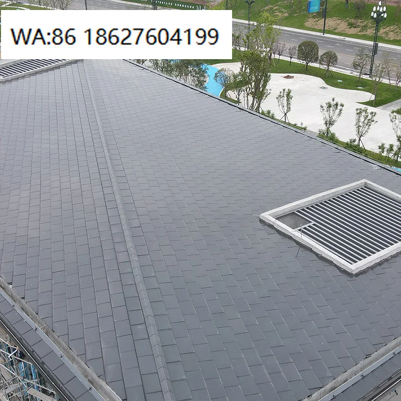 Solar Tiles Bipv Cdte Double Glass Roof Panels Dpb01 35w Efficiency For House Roofs Weak Light Power Generation Thin Profile