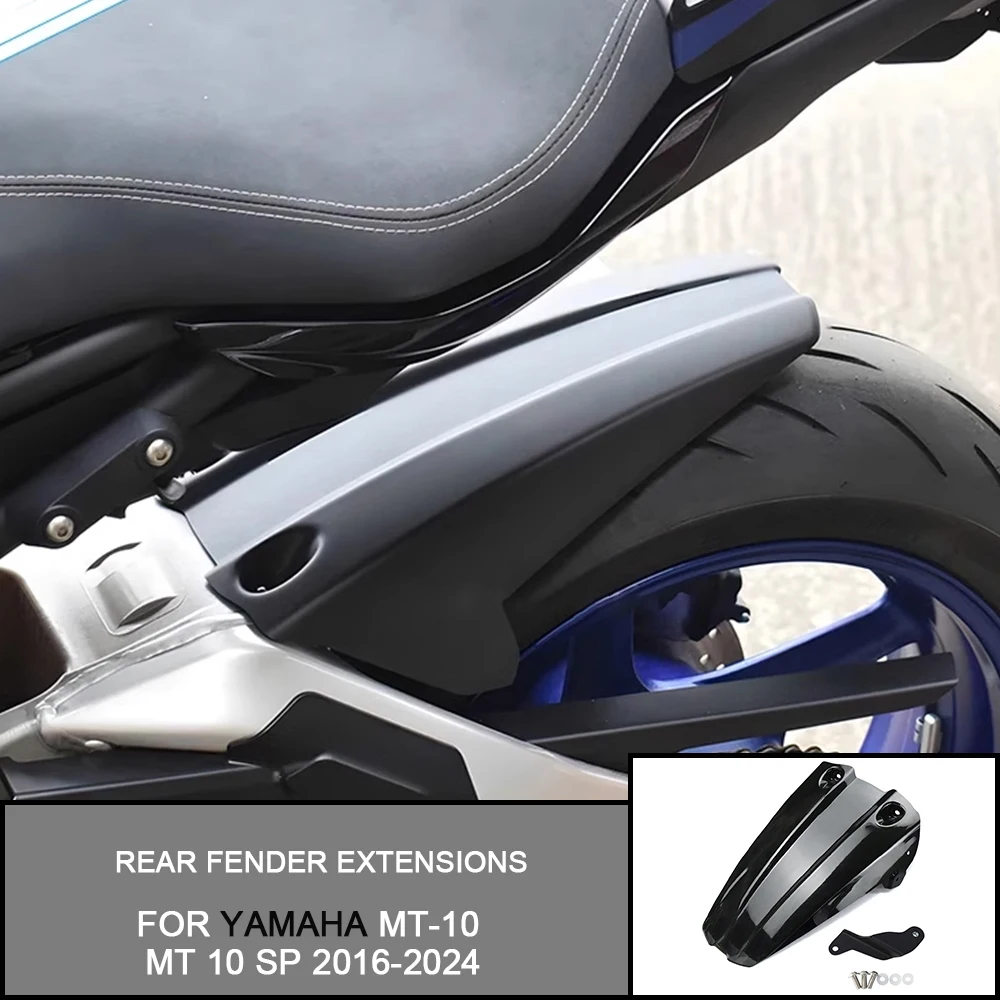 For Yamaha MT-10 MT 10 SP MT 10SP 2016-2024 Accessories Rear Hugger Splash Cover Fender Extensions Hugger Mudguard Extensions