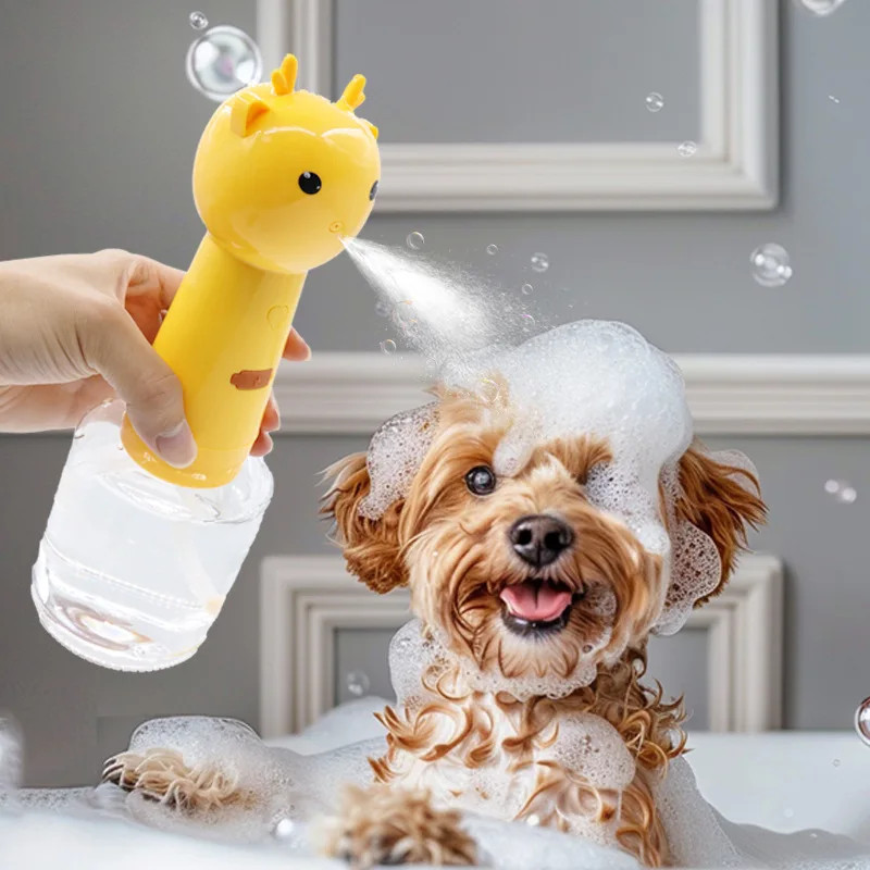 New Pet Products Deer Foaming Machine Cat and Dog Products Pet Bathing Smart Bath Bubble Machine Household Foam Watering Can view 5