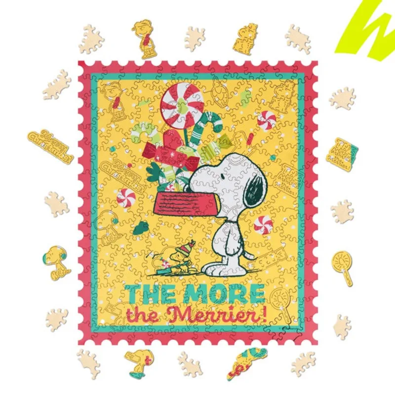 

Snoopy Peanuts Anime 200 Pieces Wooden Puzzles Adults Funny Cartoon High Quality Jigsaw Toy Brain Challenge Home Decor Boys Gift