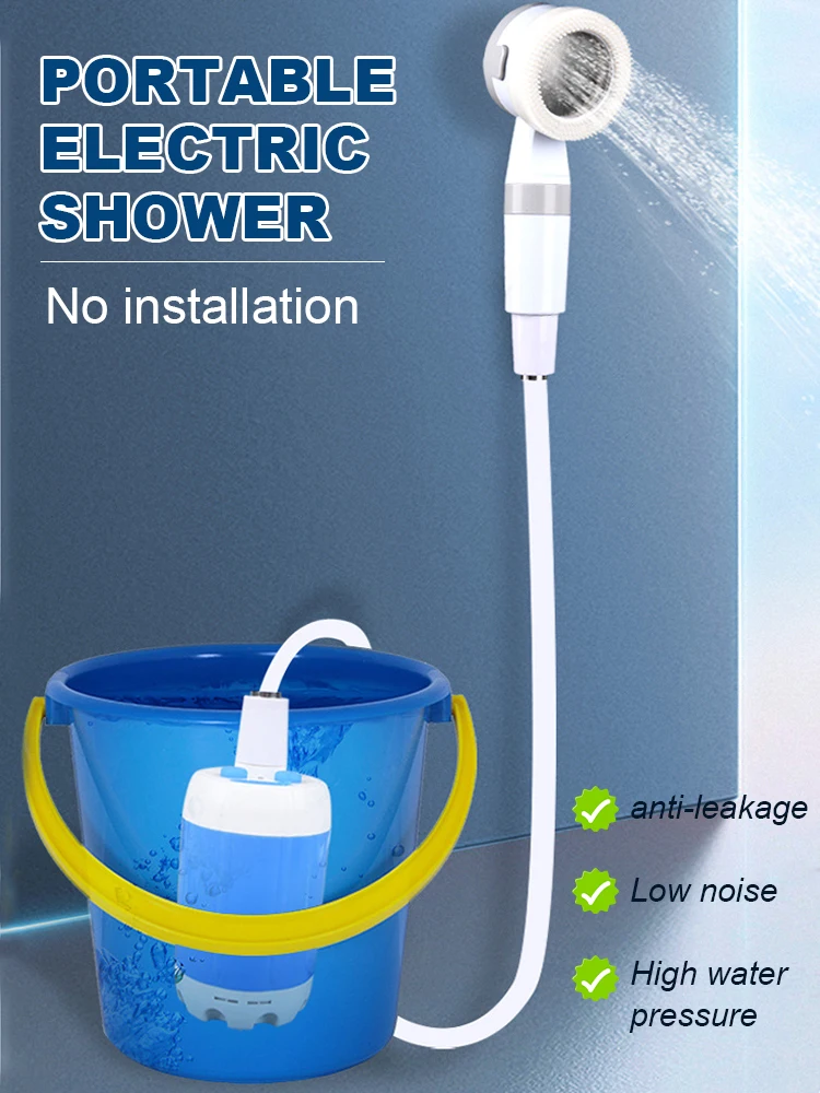 

Portable Outdoor Shower Set Handheld Shower Head Camping Shower for Hiking Backpacking Car Washing Gardening Pet Cleaning