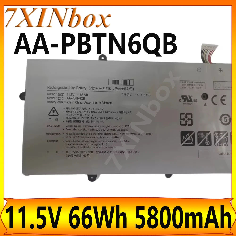 7XINbox AA-PBTN6QB 11.5V 66Wh 5800mAh Laptop Battery for Samsung NT900X5N-X78L NP900X5N-K03 NP900X5N-L01US