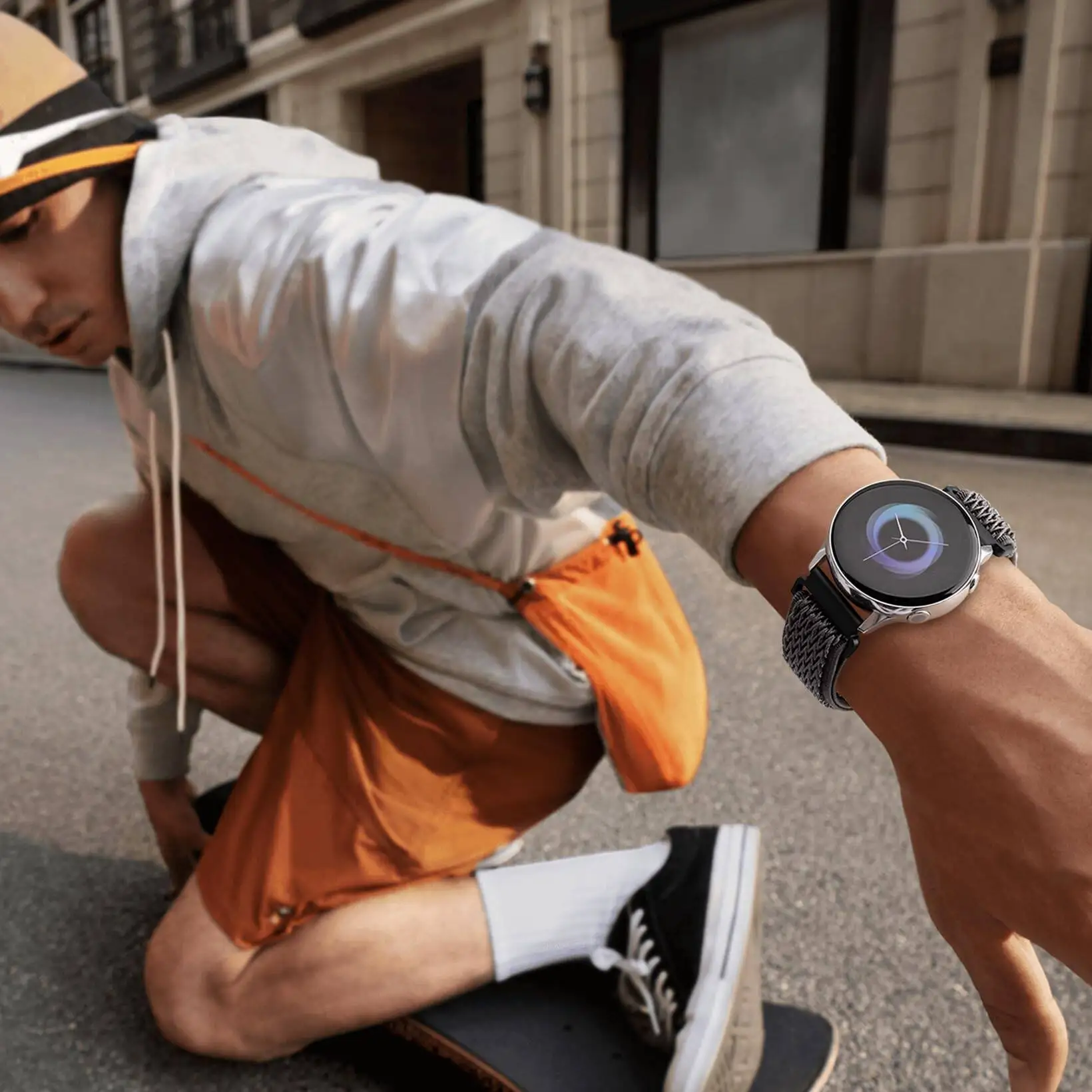 مضفر لساعة جالاكسي 8/8 كلاسيك/2025 الترا حزام 44 مللي متر 40 متر 47 مللي متر سوار كوريا مرن من النايلون لسوار سامسونج جالاكسي watch8