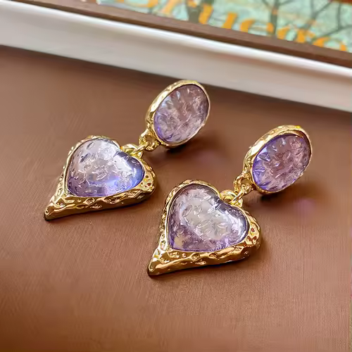 Vintage Red Resin Women's Earrings Stud Earrings Luxury large Geometric Oval earrings Party Wedding Ear Jewelry Wholesale - Image 14