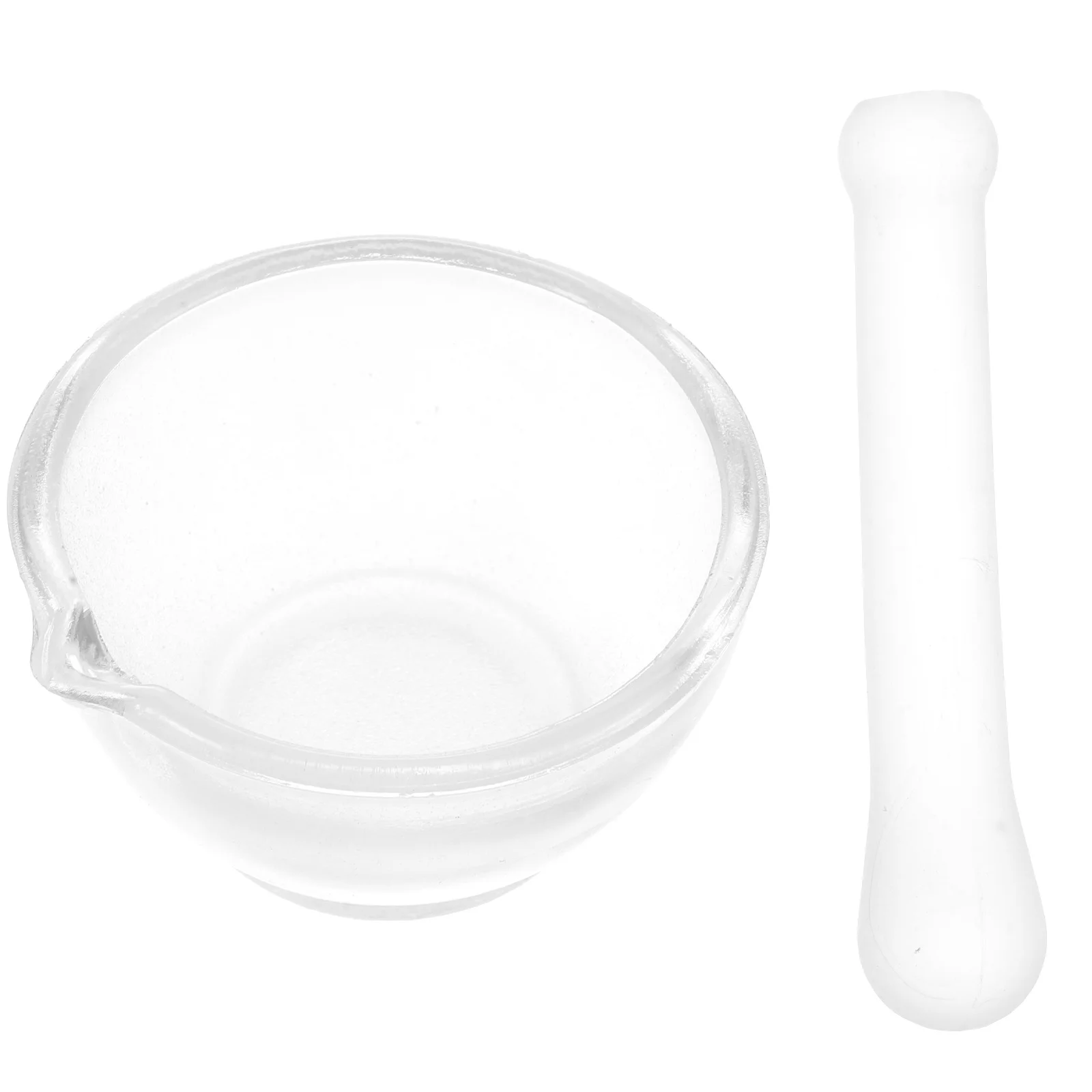 

60mm Glass Mortar Pestle Set for Crushing Garlic Ginger Spices Kitchen Tools Fresh Flavor Supplies Garlic