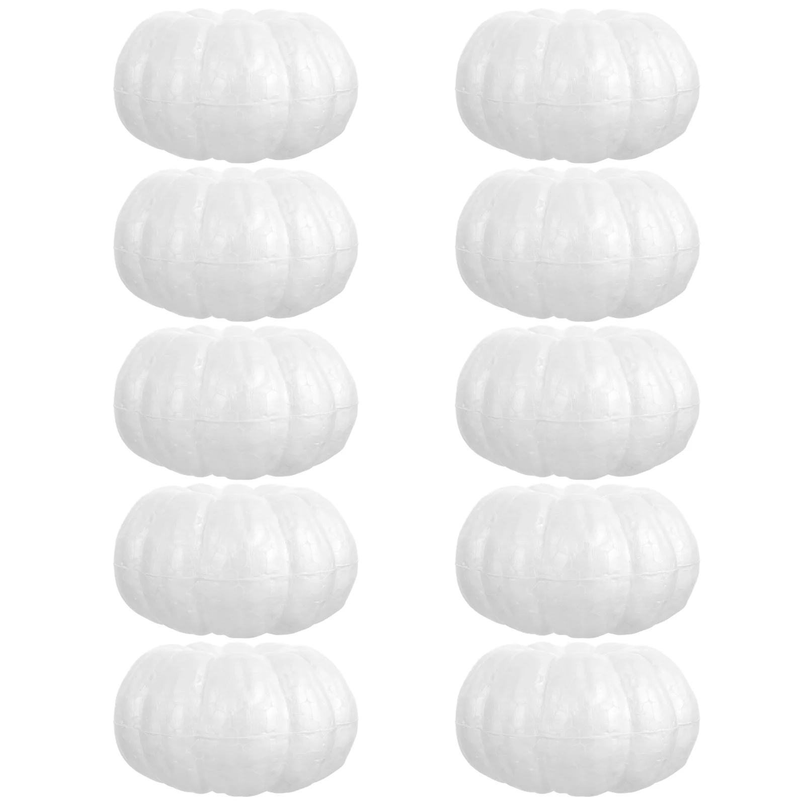 

10 Pcs Decoration Mini Pumpkin Mold Durafoam Decorations Graffiti Fake Foamed White