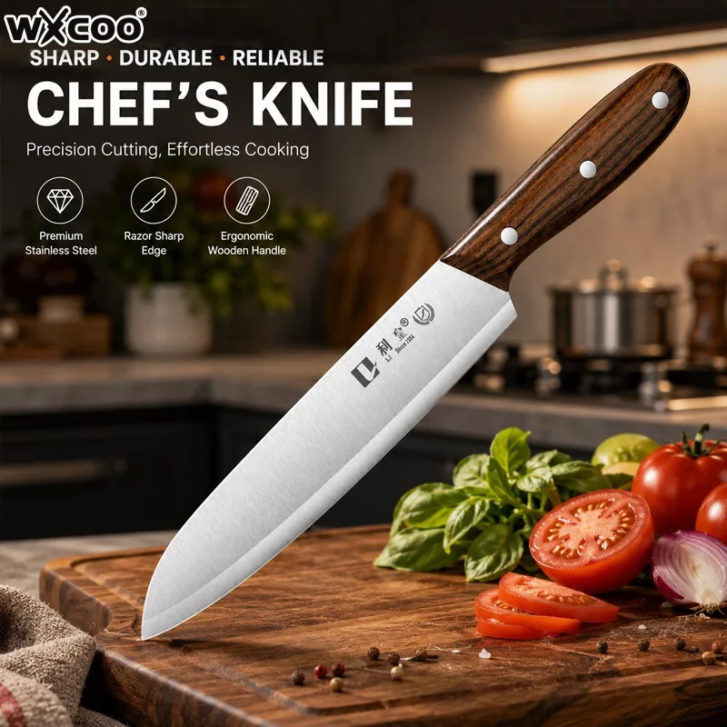 WXCOO Stainless Steel Kitchen Knife Fruit Paring Knife Vegetable Knife for Practical Kitchen New Home and BBQ Family Cooking