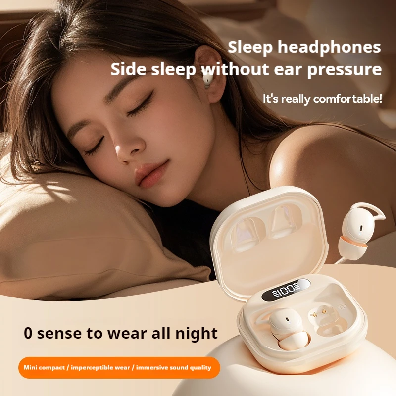 M72 Mini Portable Wireless Earphones Bluetooth In-Ear Earphone Noise Reduction Invisible Sleep Earbuds HIFI Stereo Music Headset