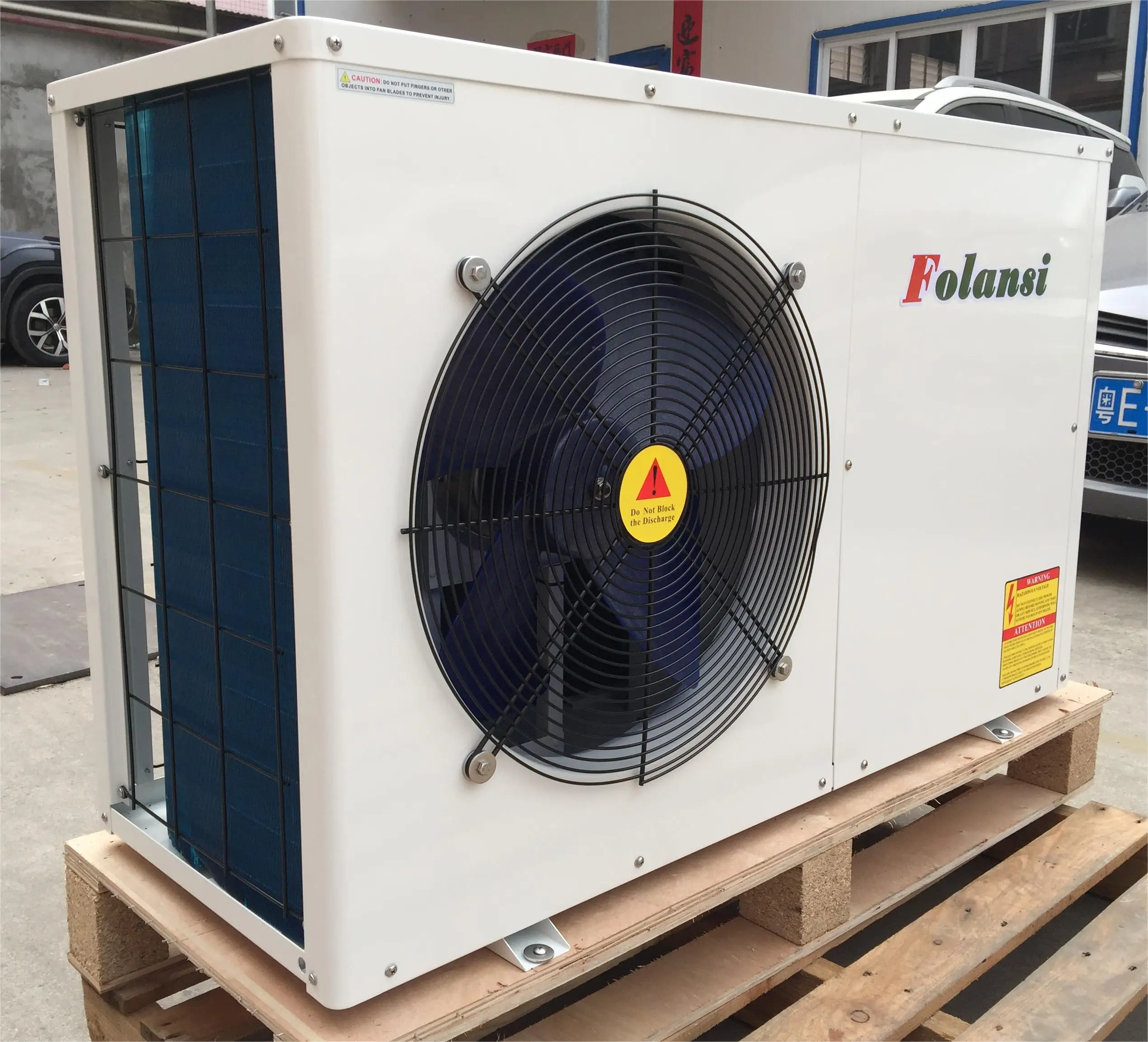 Bomba de Calor Ar-Água R32 de 7.1Kw, Bomba de Calor Tipo Monobloco com Controle WiFi e Modbus RS485