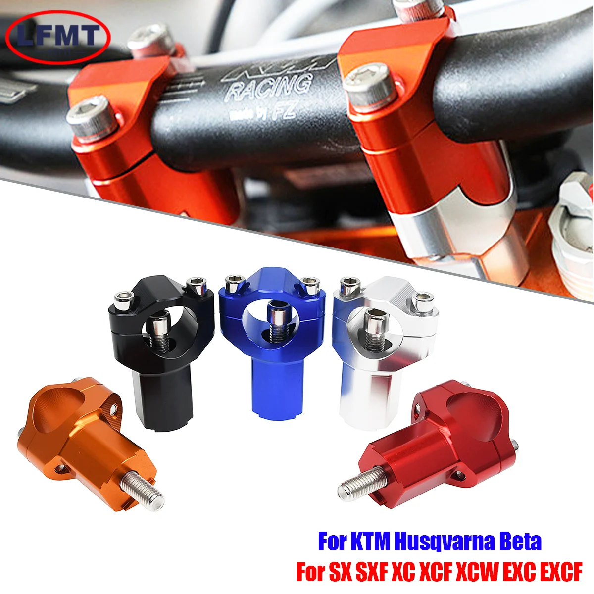 2009-2022 For KTM Motorcycle CNC 28MM Handlebar Risers Bar Mount Clamp For Husqvarna TC FC TE FE 125-501ccEXC SX SXF XC XCF XCW