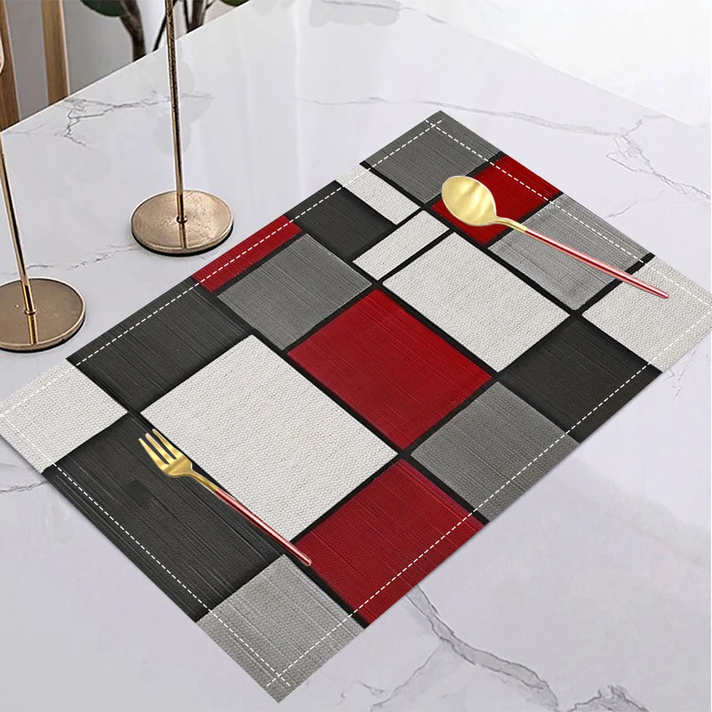 Simple Stripe Placemat, Heat-Proof & Durable, Kitchen & Dining Table Mat