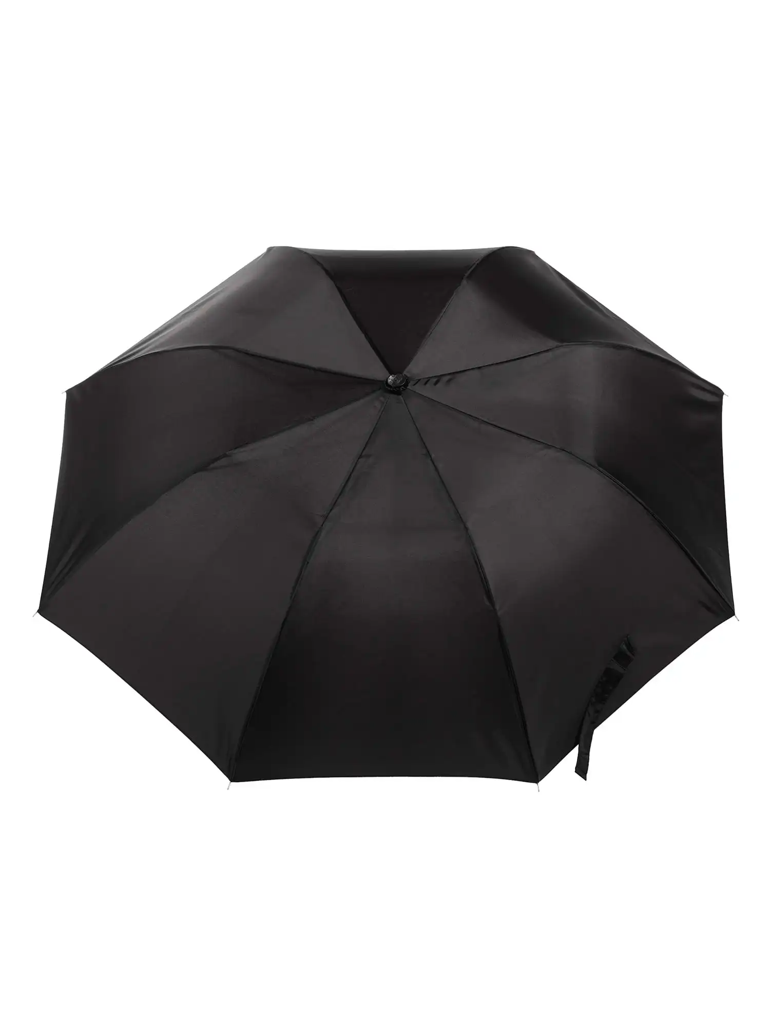 1 Pack Auto Open Recycled Canopy Umbrella Black Wind Resistant Compact Umbrella For Outdoor Activities Rainy Days