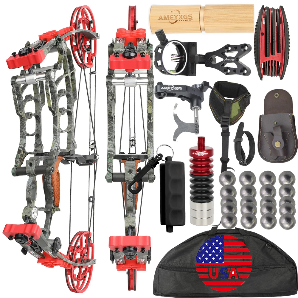 

Лук блочный двойного назначения 30-60 фунтов, ось 19 дюймов, для охоты, стальные шары, 420 FPS, отдача 80%, для правой руки, для стрельбы на открытом воздухе и по мишеням