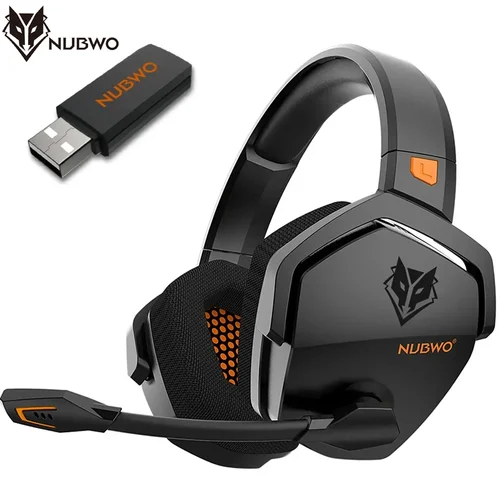 NUBWO G06 Auriculares inalámbricos duales para juegos 2,4 GHz Bluetooth 5.3 Auriculares para jugadores con micrófono para PS5, PS4, PC, Móvil, Switch