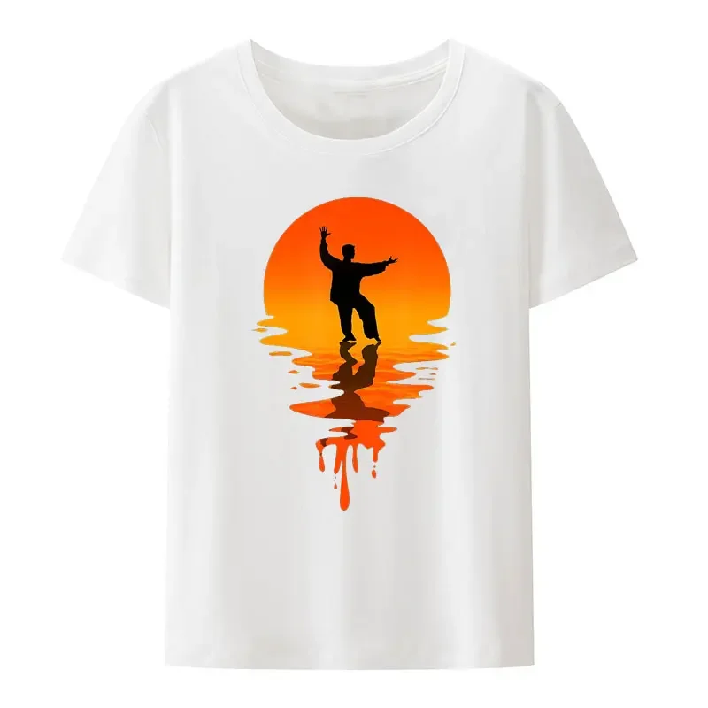 100% cotton Tops Casual Streetwear Chinese Style Men Tshirt Tai Chi Cultivate The Harmony Shirts Men Women Unique graphic