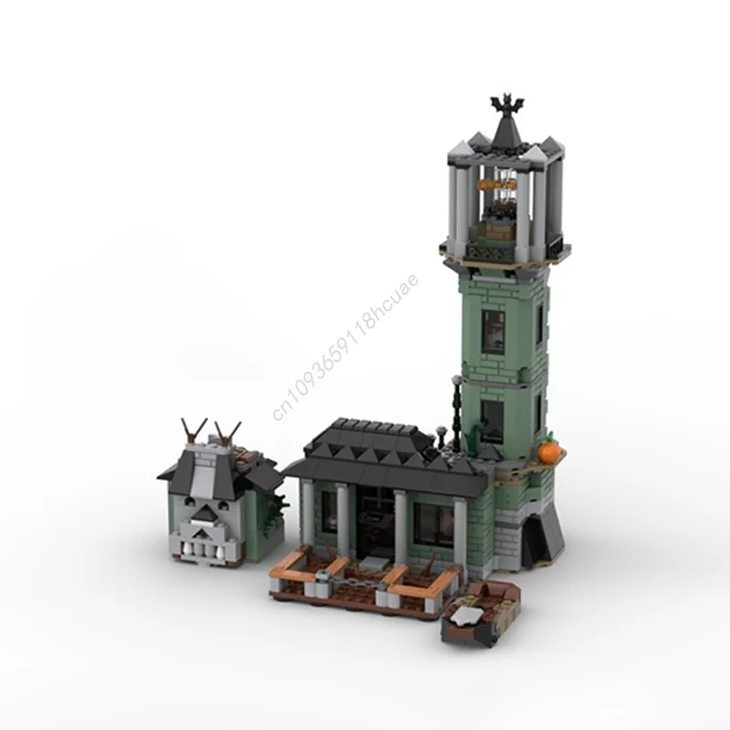 730 個 MOC ホーンテッド灯台 nan モデルビルディングブロッククリエイティブ建築クラフトおもちゃレンガクリスマスギフト