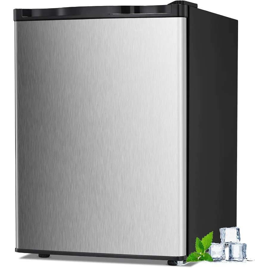 

2.1 Cu.ft Small Upright Freezer Compact Mini Freezer with Removable Shelves Adjustable Thermostat Reversible Door Hinge Quiet O