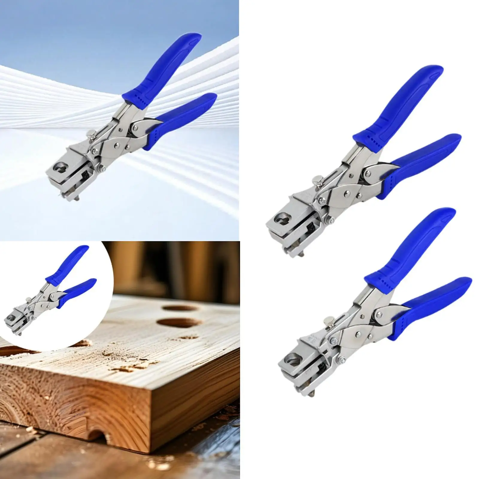 Slot Punch Paper Puncher Handheld Hand Press Portable Heavy Duty Hanger Hole Punch for Photo Name Tag Badge ID Card DIY Crafts