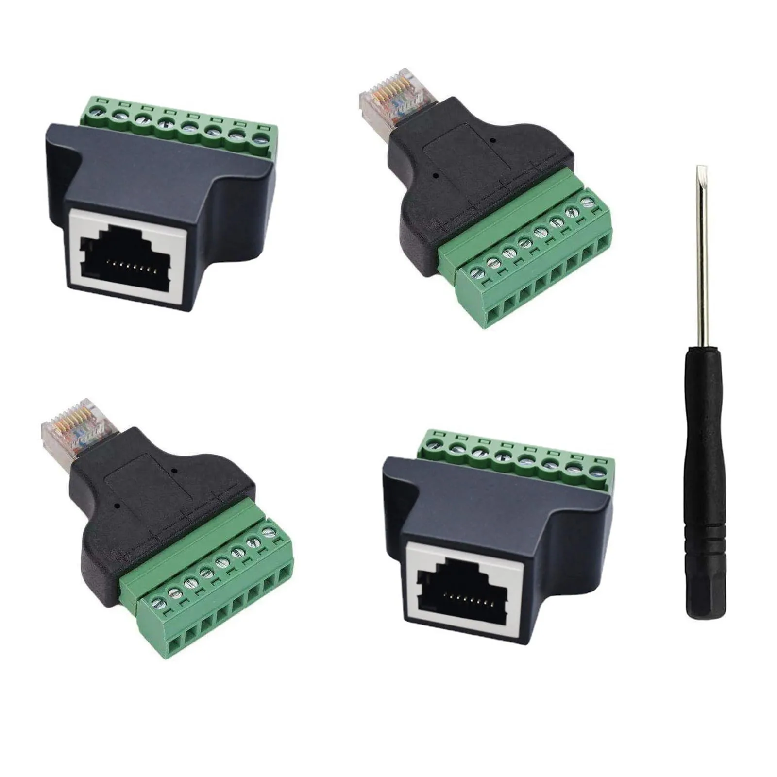 For Cat5e Cables For Cat6 Network 8 Pin Connector Networking Applications Green Network EIA TIA 568B Compliant