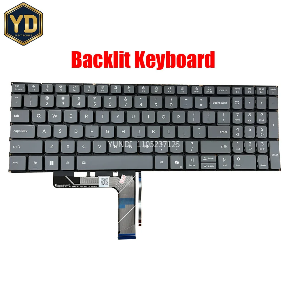 YD Laptop Keyboard For Lenovo For Yoga Pro 9 16IRP8 83BY English US United Kingdom UK With Backlit New