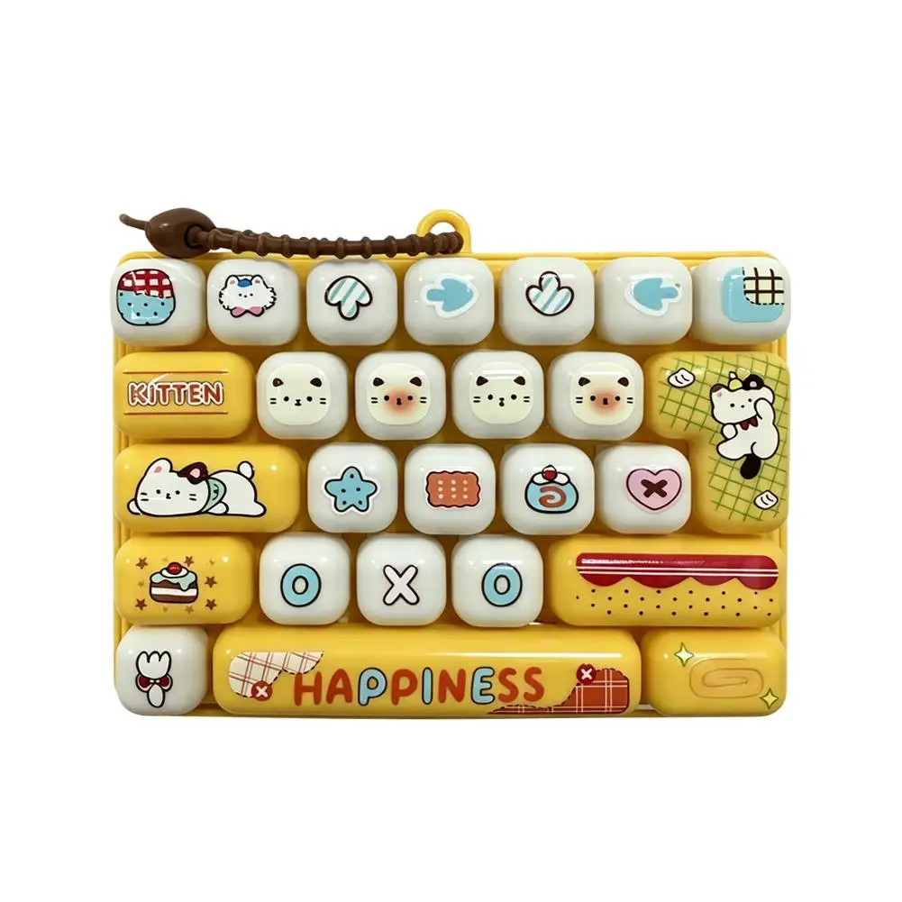 NEW26Grid Keycap Clicker Anti-Stress Fidget Tastatur-Schlüsselanhänger Entspannungsknopf Cartoon Handentspannung Partygeschenk 26-Tasten-Schlüsselanhänger – Detail 1