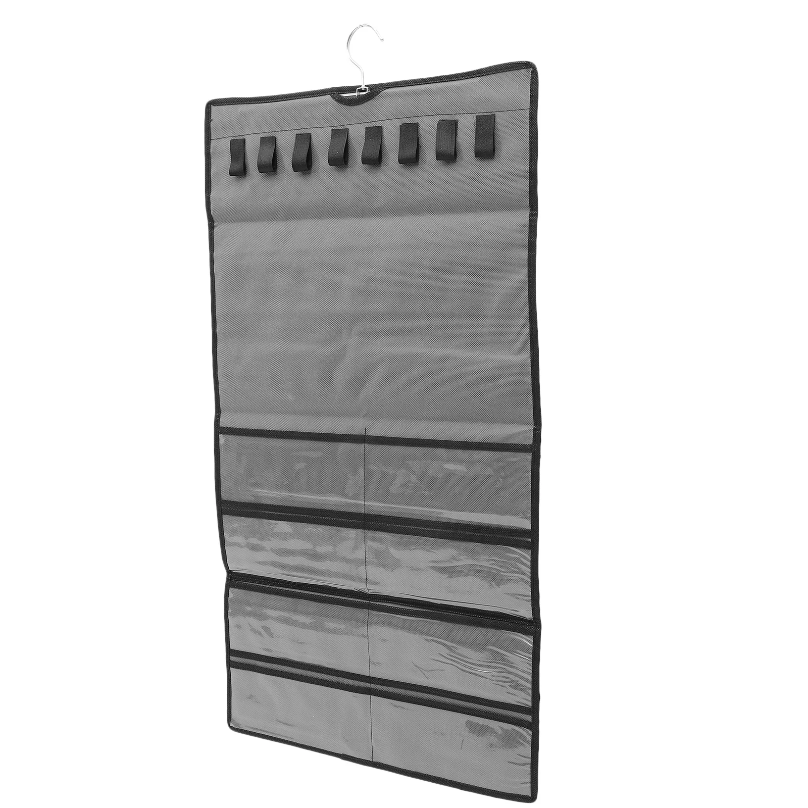 

Hanging Jewelry Organizer Bag Dual-Sided Nonwoven Pvc Storage For Necklaces Earrings Bracelets Wall Hanging Jewelry