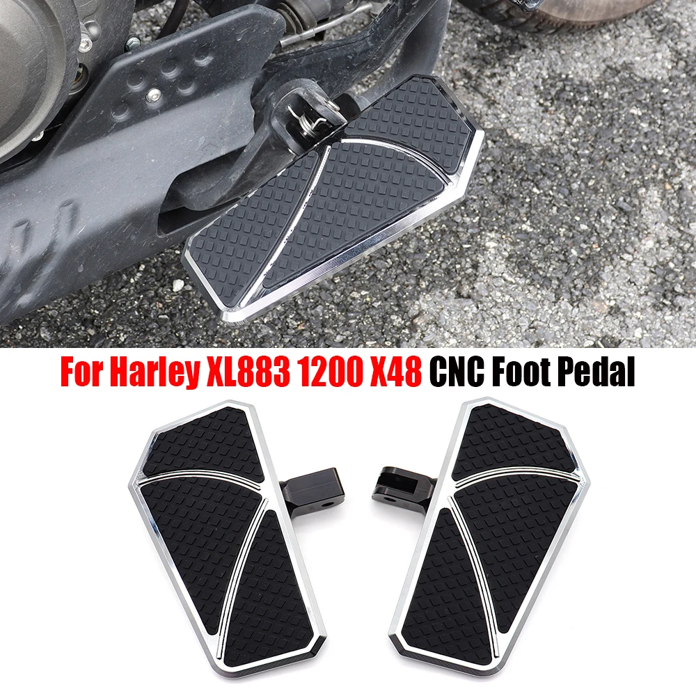 

For Harley Sportster Iron XL883 1200 X48 XG750 motorcycle front driver CNC widened foot pedal anti-skid foot nail pedal kit