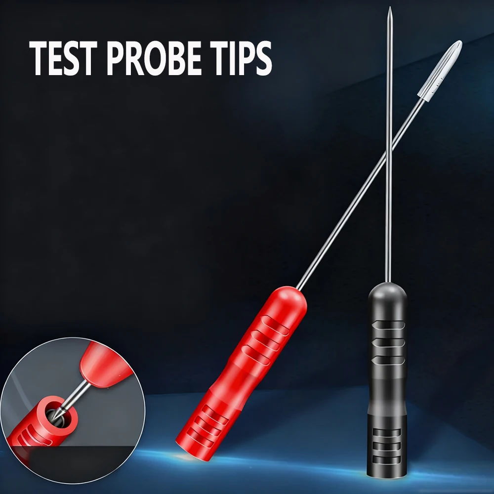

2/4PCS Test Needle Pen Extension Needle Tip multimeter probe for electric needles automotive maintenance test Fine tip Bendable