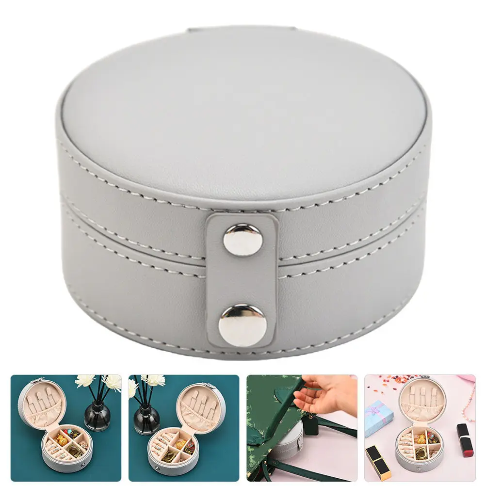 Premium Portable Jewelry Box Large Travel Case for Earrings Necklaces Rings Trinkets Organizer Storage Display