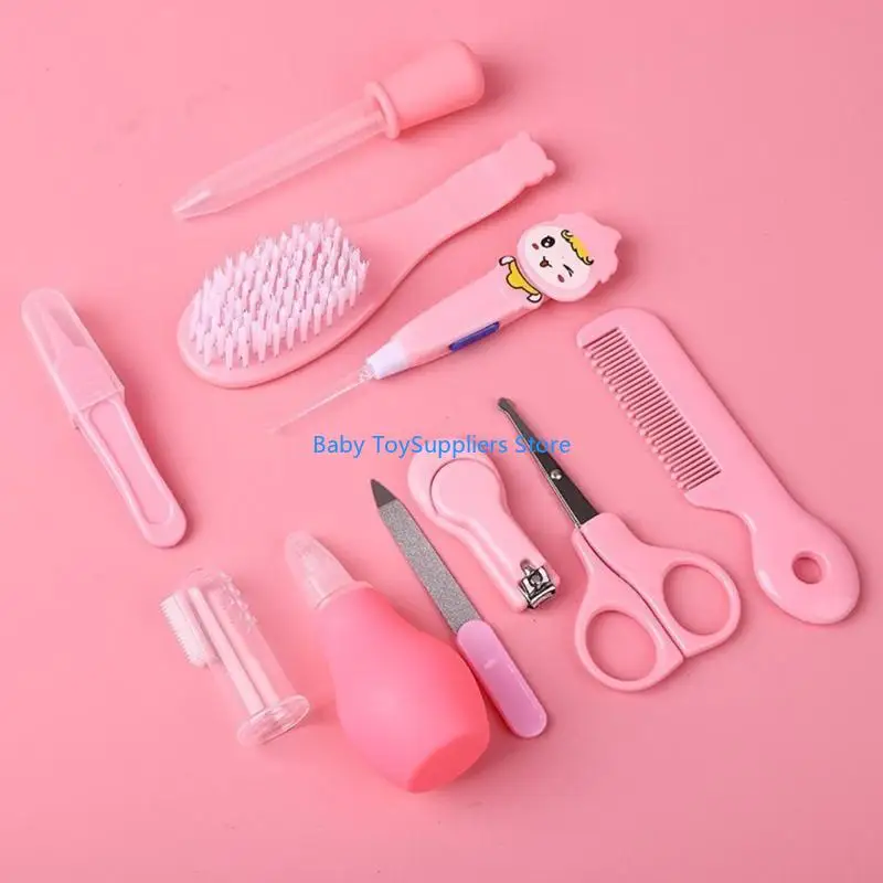 

R1WF 10Pcs Infant Safety Care Set Baby Healthcare Set Include Brush Comb Trimmer