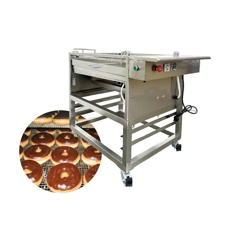 Customized Industrial Bakery Donut Chocolate Icing Machine New Condition Semi-Automatic Glazing Food Grade Best Seller
