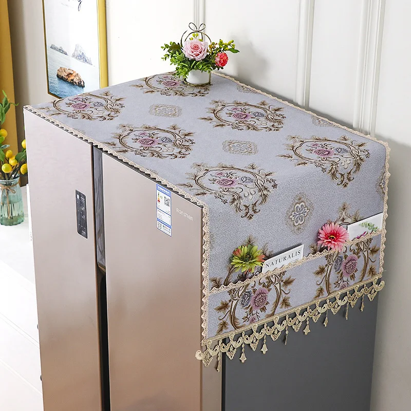 Single Door Refrigerator Cover Dust Cloth Protective Cover Cover Cloth European Top Cloth Cover Microwave Oven Cover