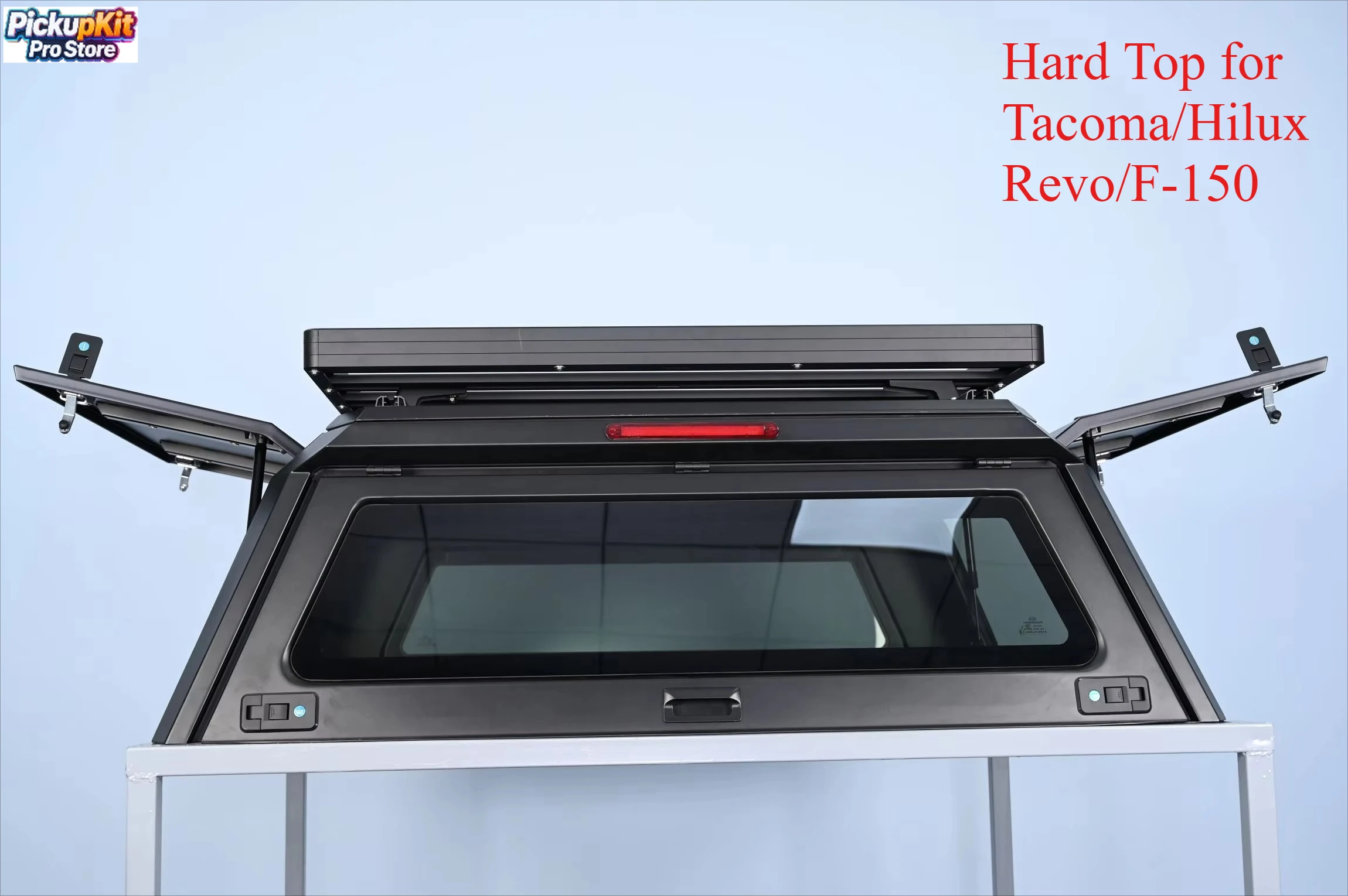 

Aluminum Pickup Canopy – 300KGS Lockable Waterproof for Tacoma/Hilux Revo/F-150 4x4 Offroad