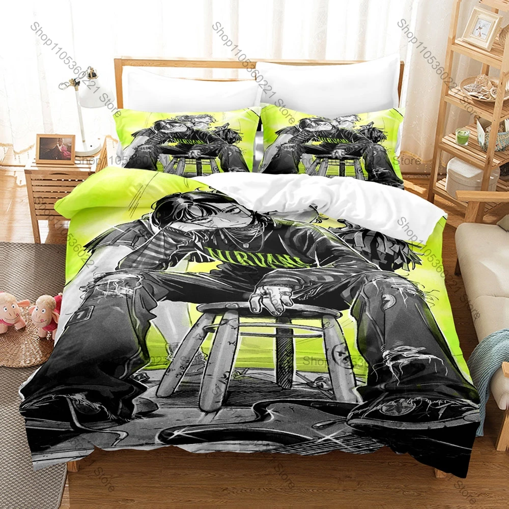 Cool The Guy She Was Interested In Wasn't My Guy Bedding Set 3D Print 3 Piece Bed Linen for Kpop Fans Bedroom Decor
