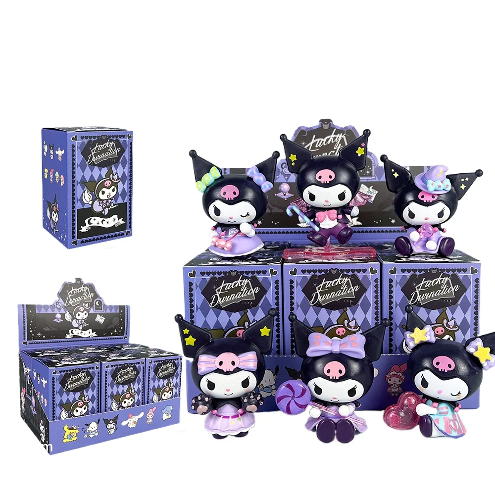 サンリオ クロミ ヒッパーフィギュア アニメ ミステリーブラインドボックス 部屋 車の装飾 コレクションおもちゃ 子供のクリスマスサプライズギフト