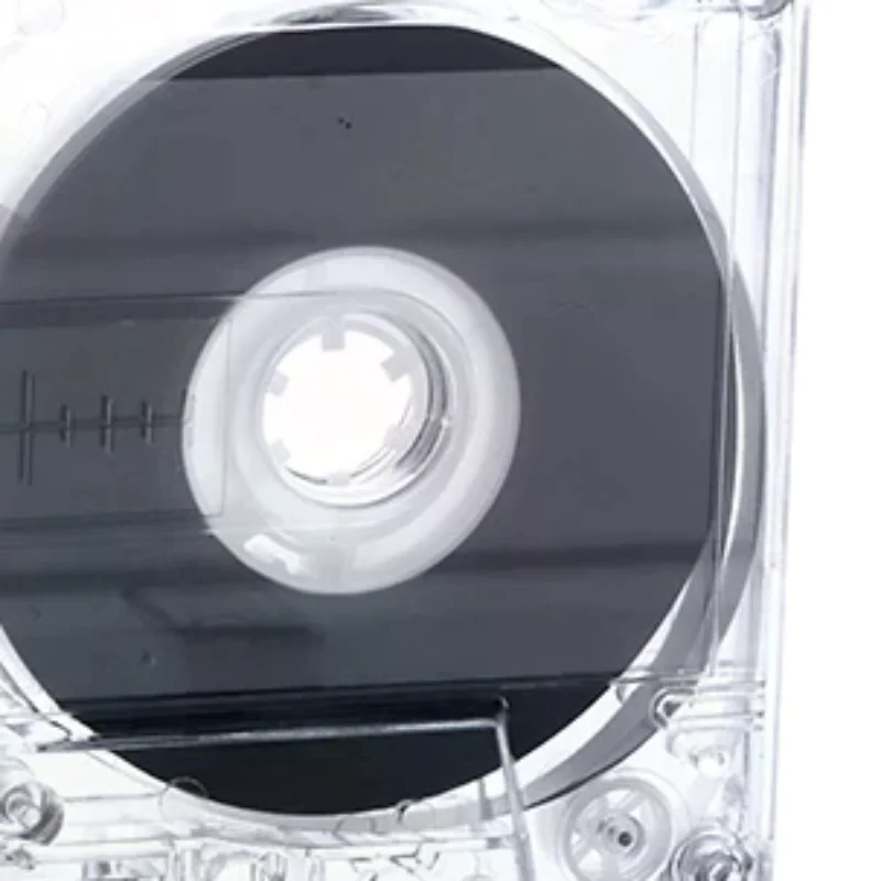 Standard Cassette Color Blank Tape Player With 45/60/90 Minutes Magnetic Audio Tape Clear Storage Box For Speech Music Recording