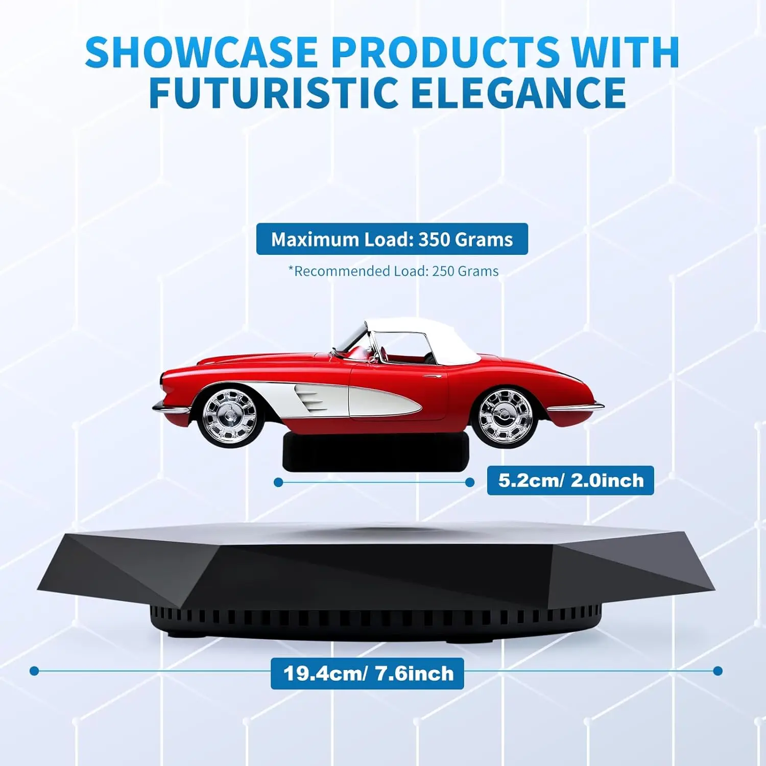 Magnetic Floating Display Stand 360° Rotation For Model Collectibles Decor Gift