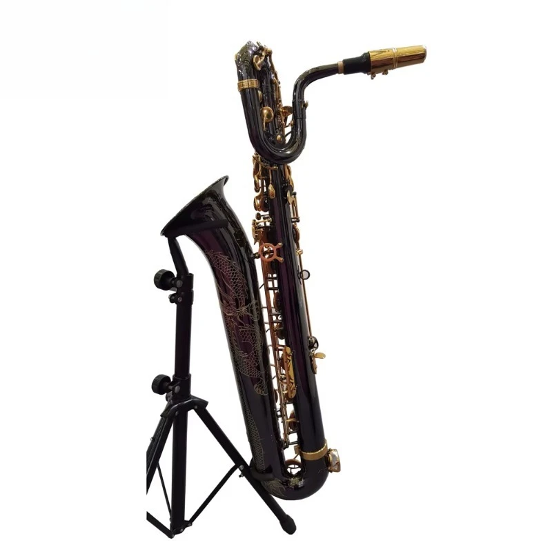 

Baritone Saxophone, Wind Gold Lacquer Baritone Saxophone Eb Brass