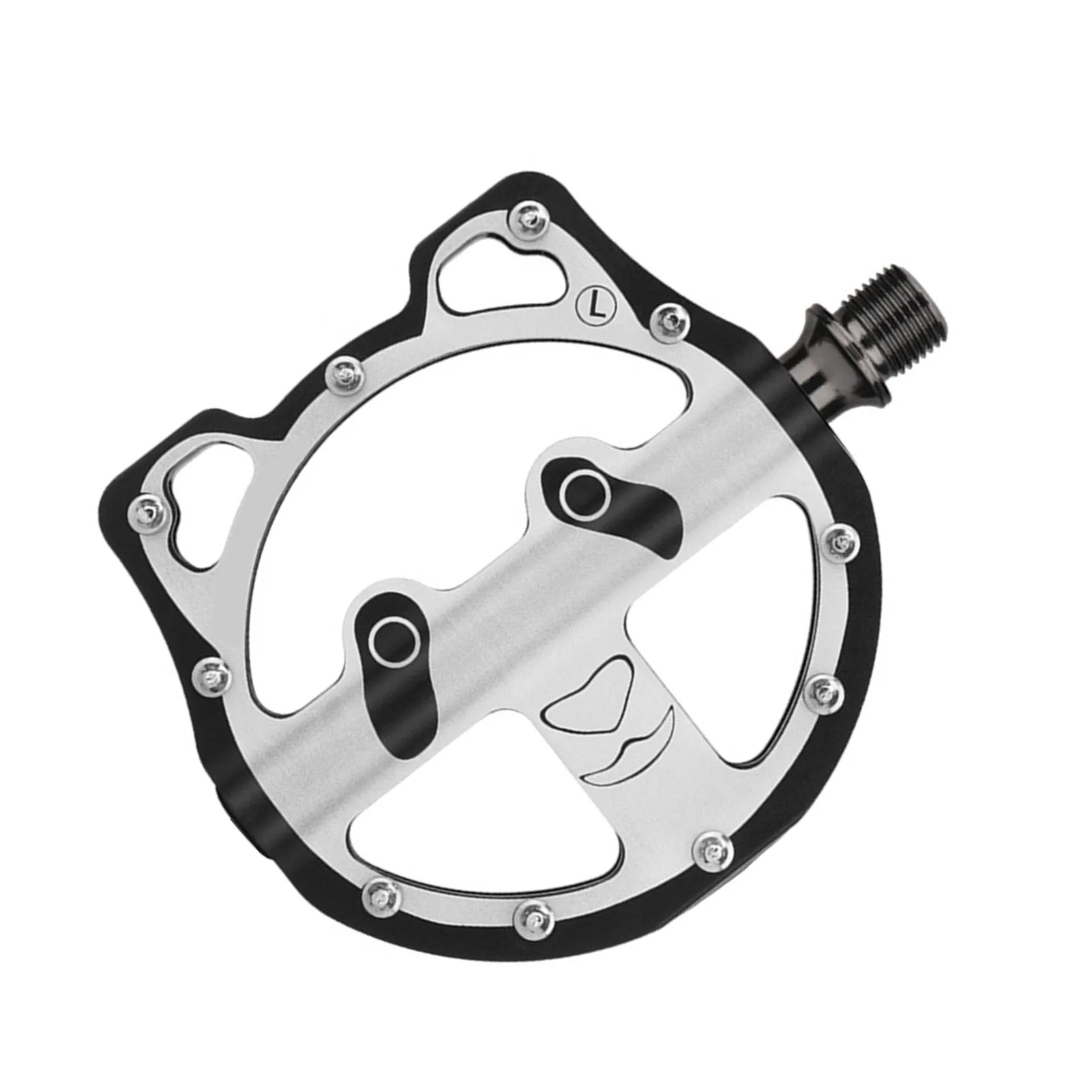 

Bike Pedals CNC Aluminum Alloy Fit with Anti-Slip Pins for Road Mountain Bikes Aluminum Alloy Bike Pedals