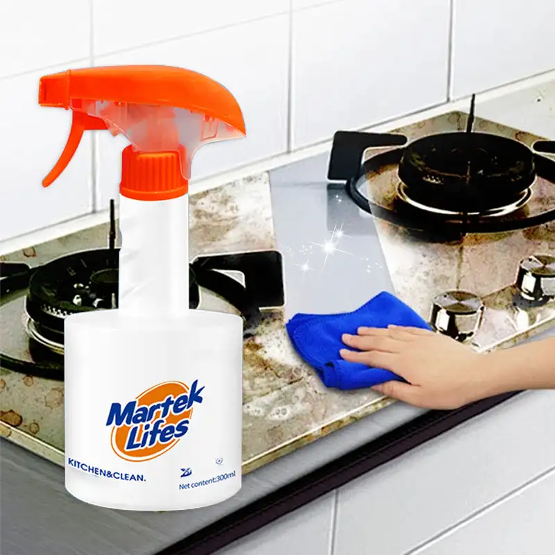 Orange Scented Kitchen Cleaner Spray Range Hood stovetops Oil Stain Remover Degreaser Cleaner Kitchen Home Cleaning Products