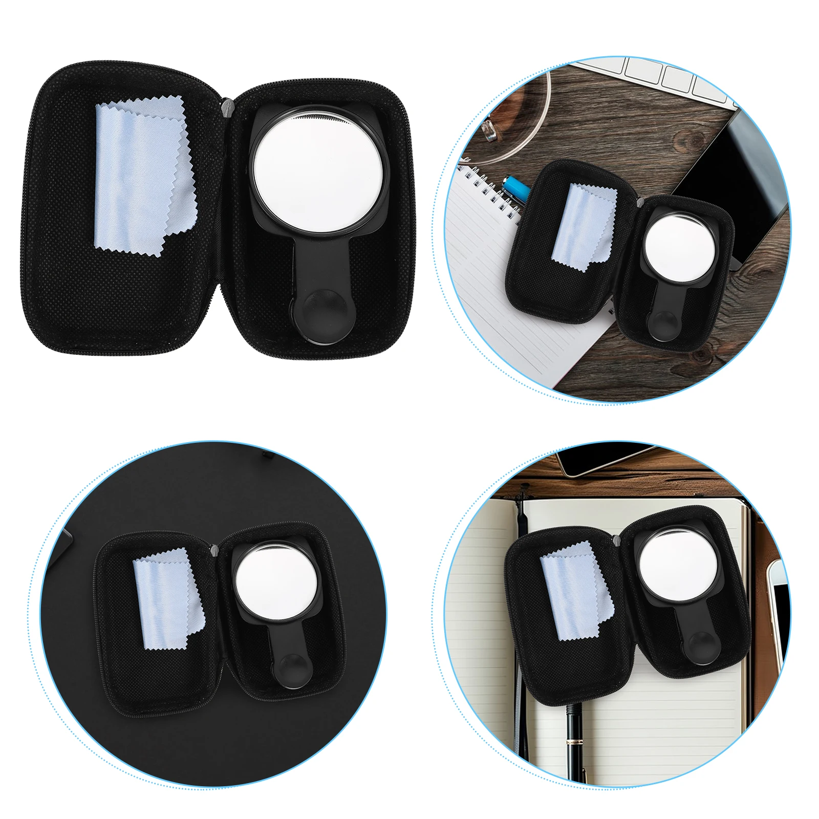 

Selfie Mirror Compact Phone Lens Clip Universal Holder Light Adjustable Angle Durable Material Camera Accessories Photography